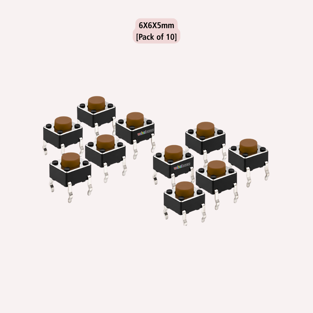 6x6mm DIP Mini Tactile Push Button Switch - 4Legs
