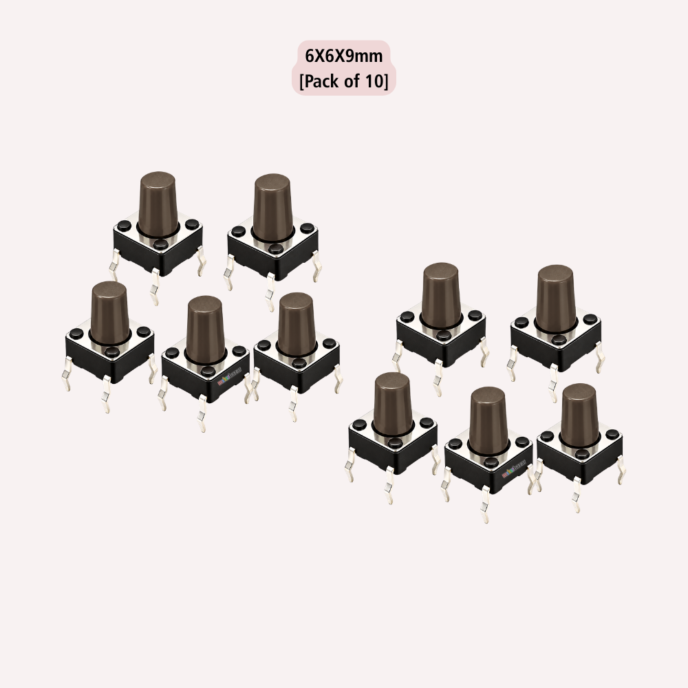 6x6mm DIP Mini Tactile Push Button Switch - 4Legs