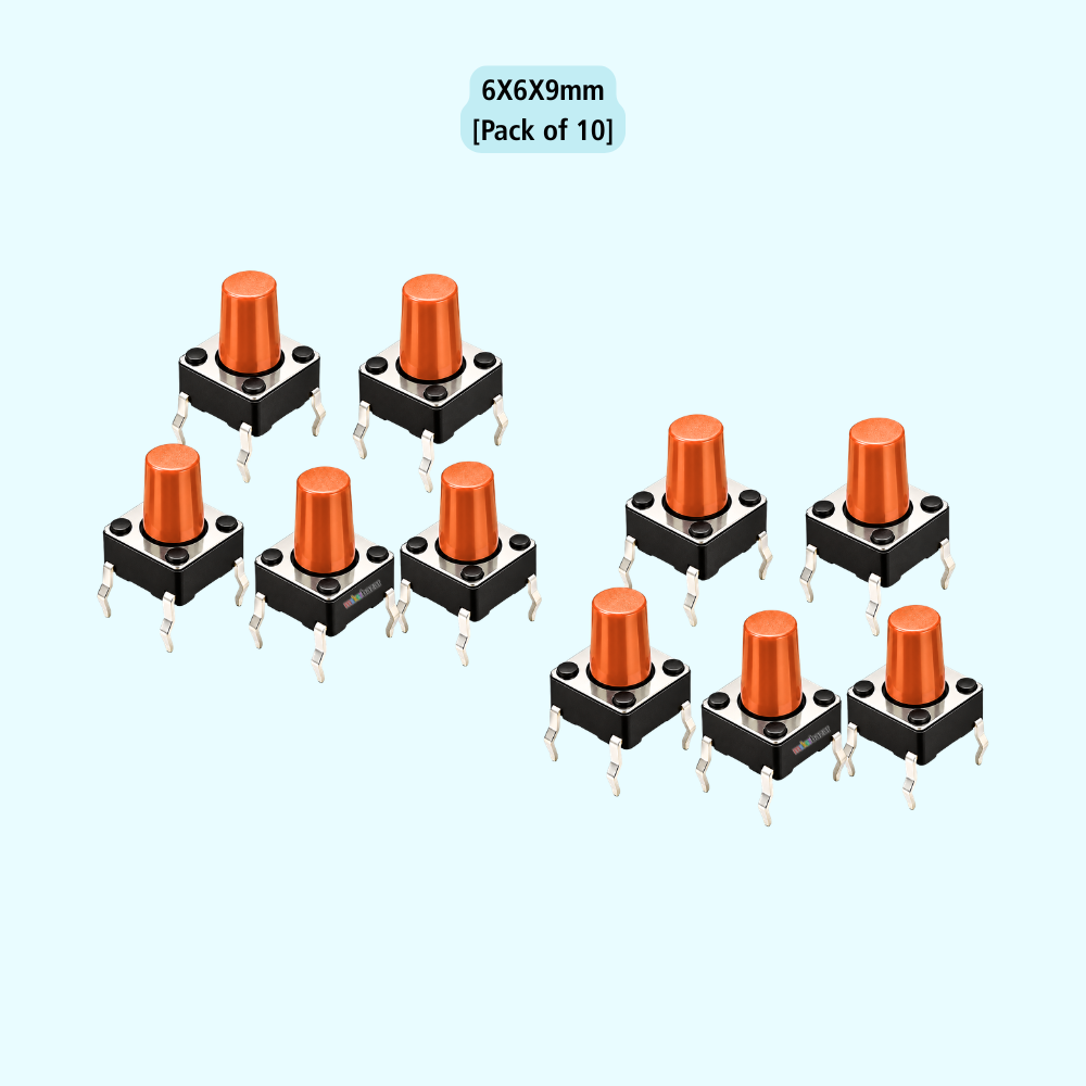 6x6mm DIP Mini Tactile Push Button Switch - 4Legs