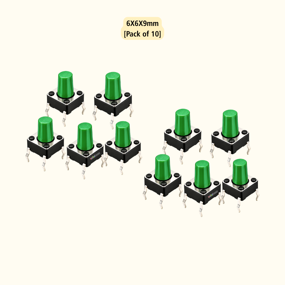 6x6mm DIP Mini Tactile Push Button Switch - 4Legs