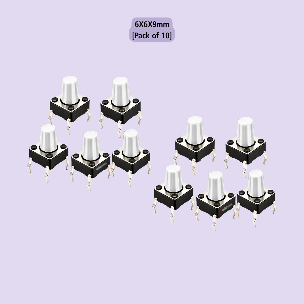 6x6mm DIP Mini Tactile Push Button Switch - 4Legs