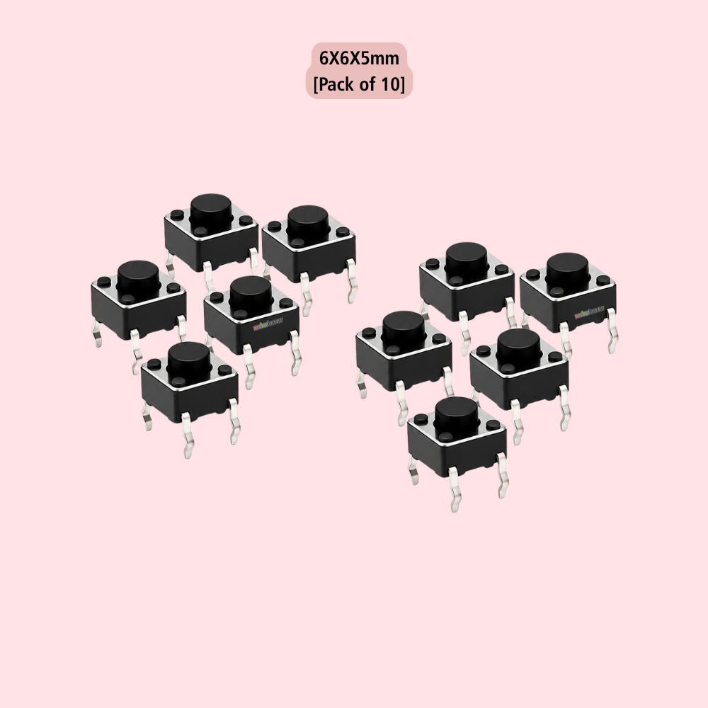 6x6mm DIP Mini Tactile Push Button Switch - 4Legs