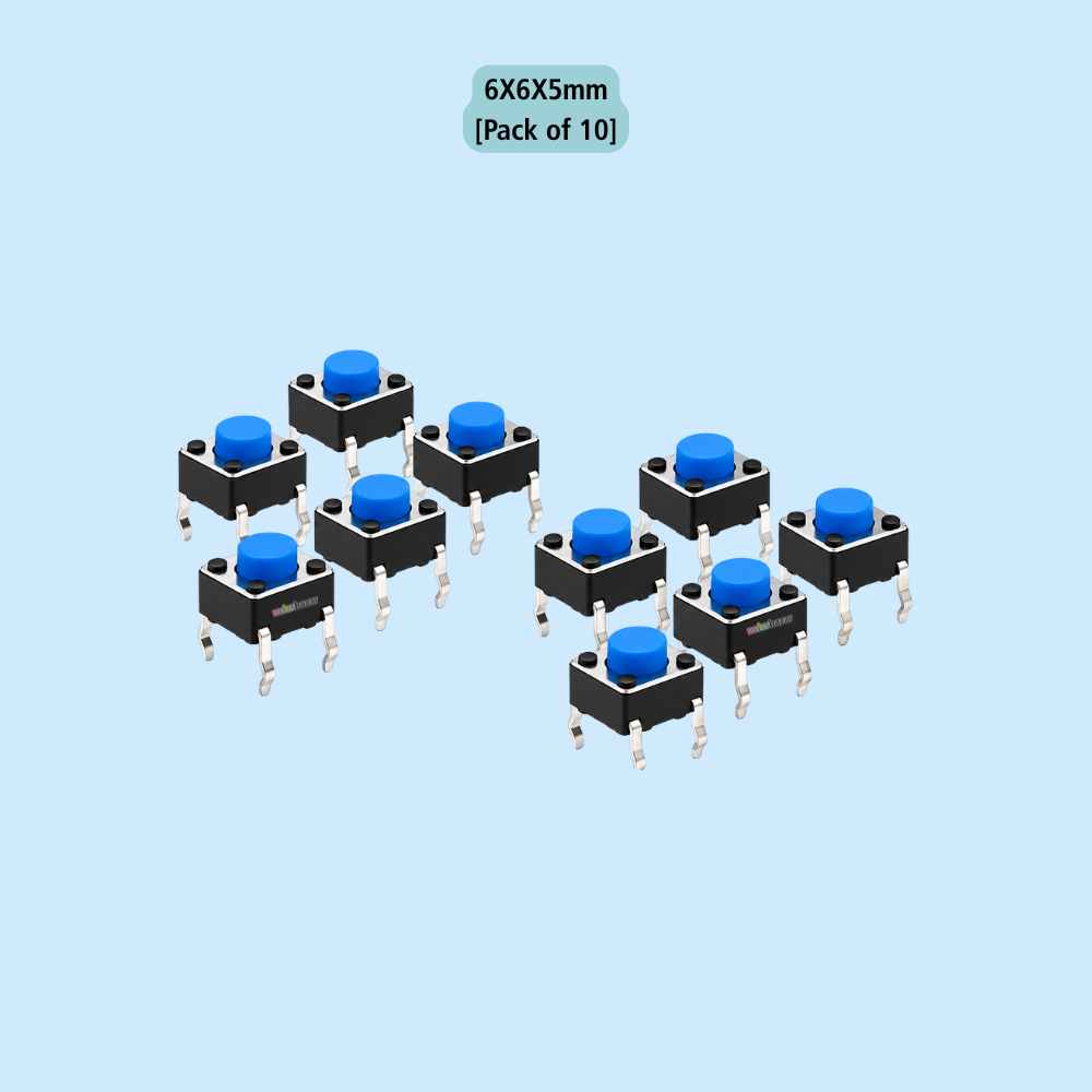 6x6mm DIP Mini Tactile Push Button Switch - 4Legs