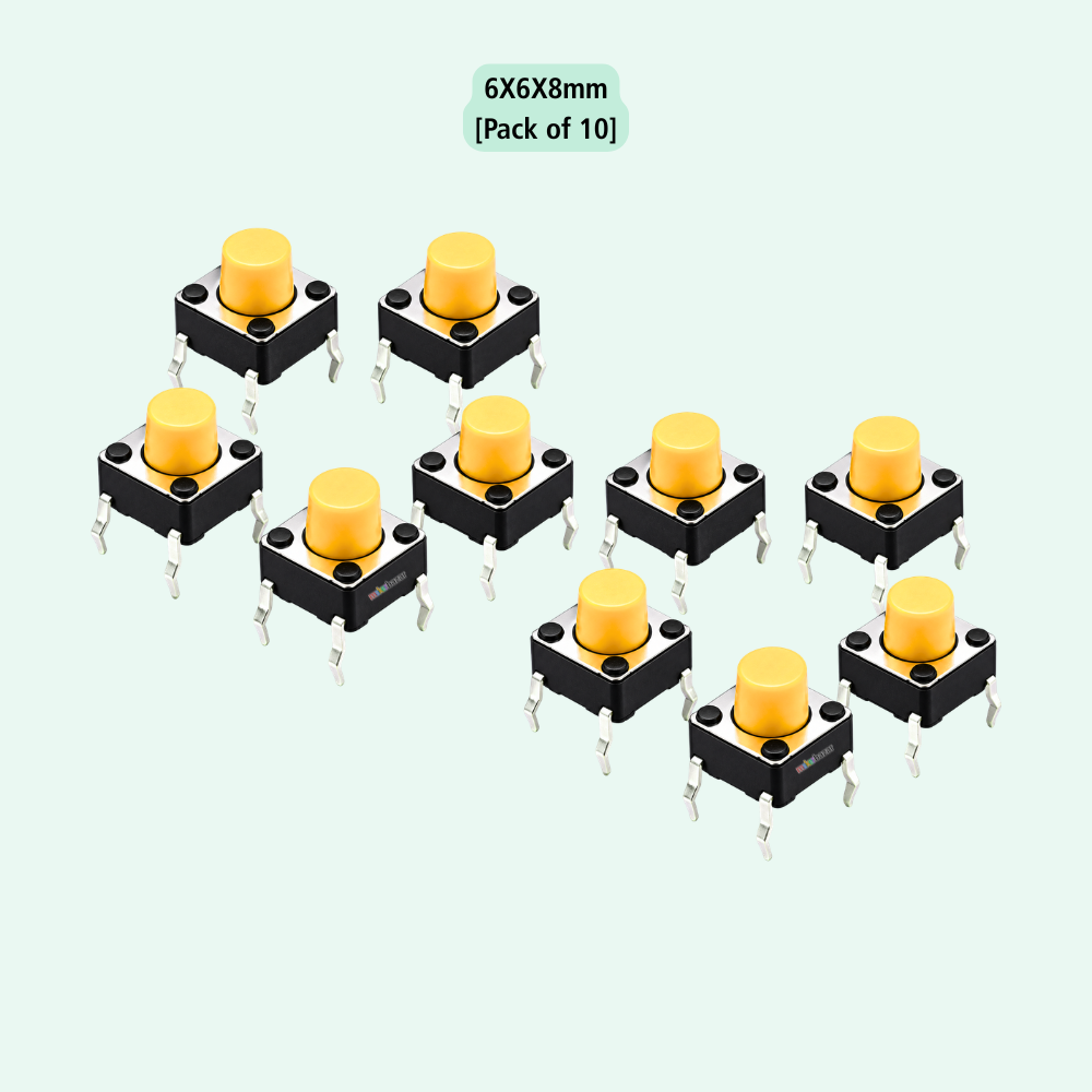 6x6mm DIP Mini Tactile Push Button Switch - 4Legs