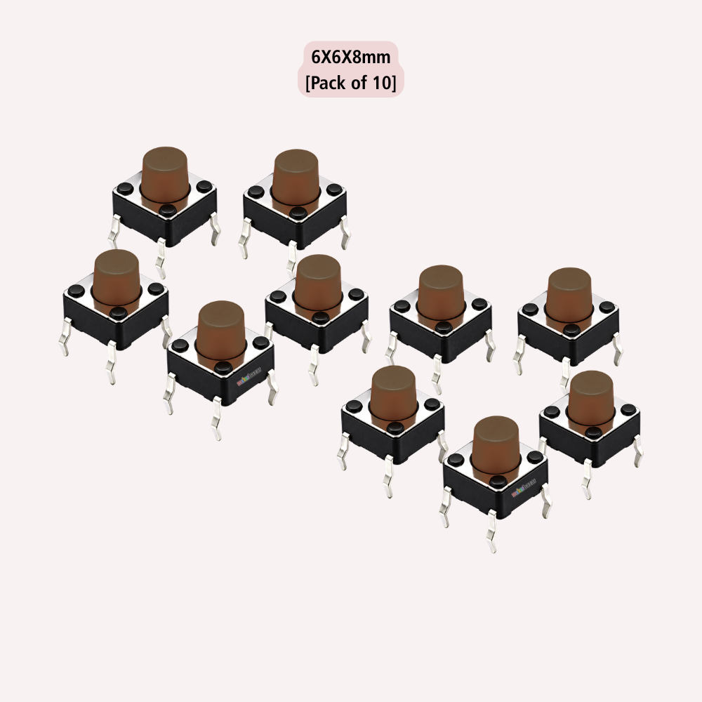 6x6mm DIP Mini Tactile Push Button Switch - 4Legs