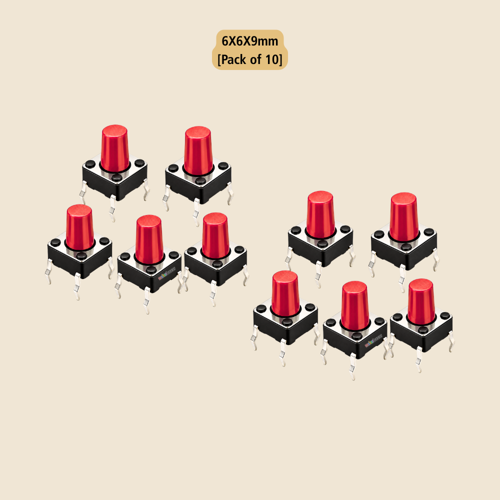 6x6mm DIP Mini Tactile Push Button Switch - 4Legs