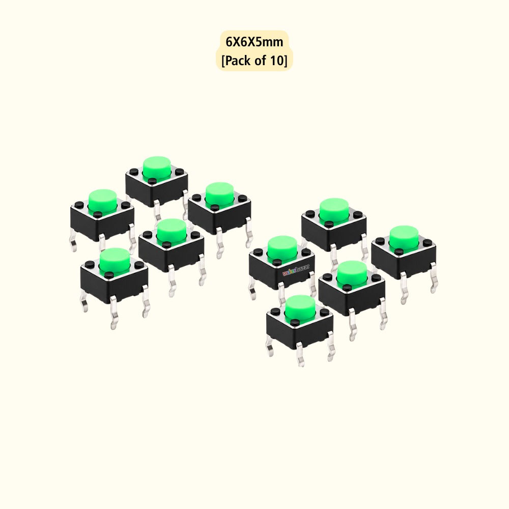 6x6mm DIP Mini Tactile Push Button Switch - 4Legs