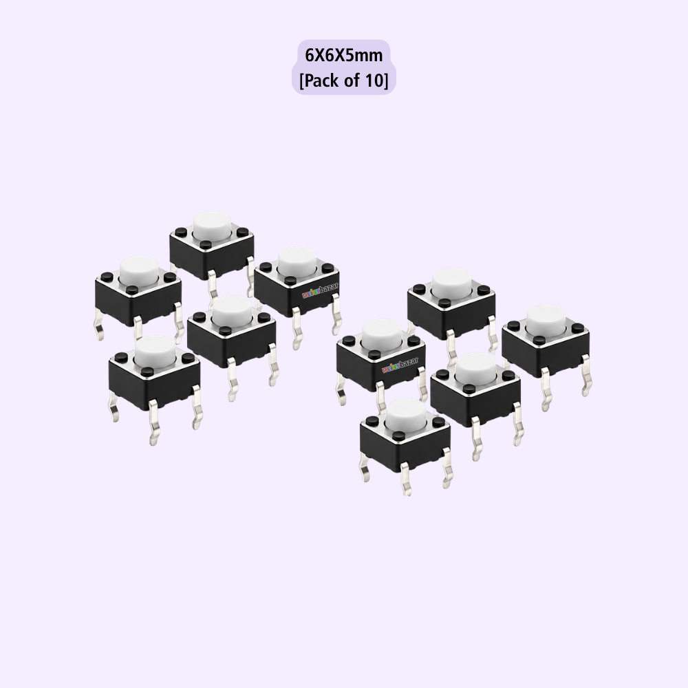 6x6mm DIP Mini Tactile Push Button Switch - 4Legs