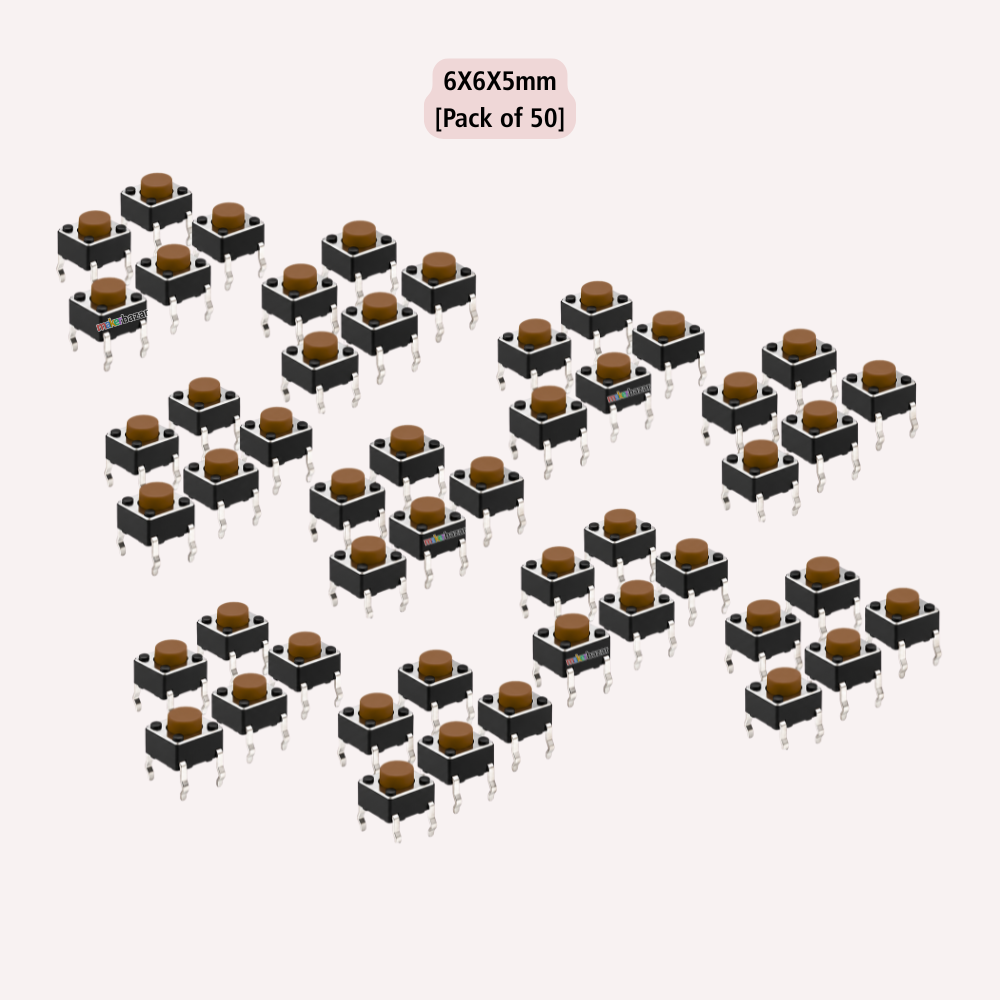 6x6mm DIP Mini Tactile Push Button Switch - 4Legs