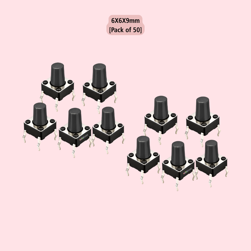 6x6mm DIP Mini Tactile Push Button Switch - 4Legs