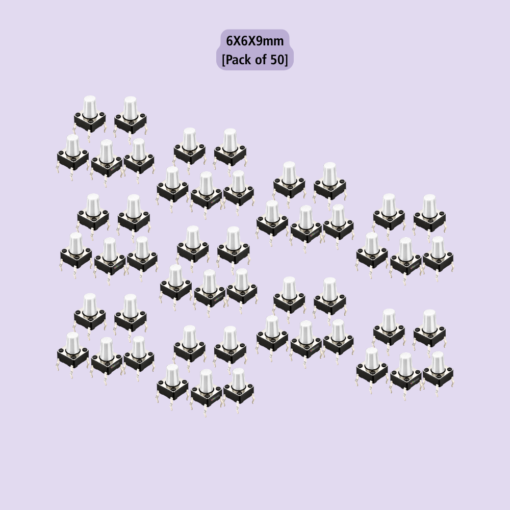 6x6mm DIP Mini Tactile Push Button Switch - 4Legs