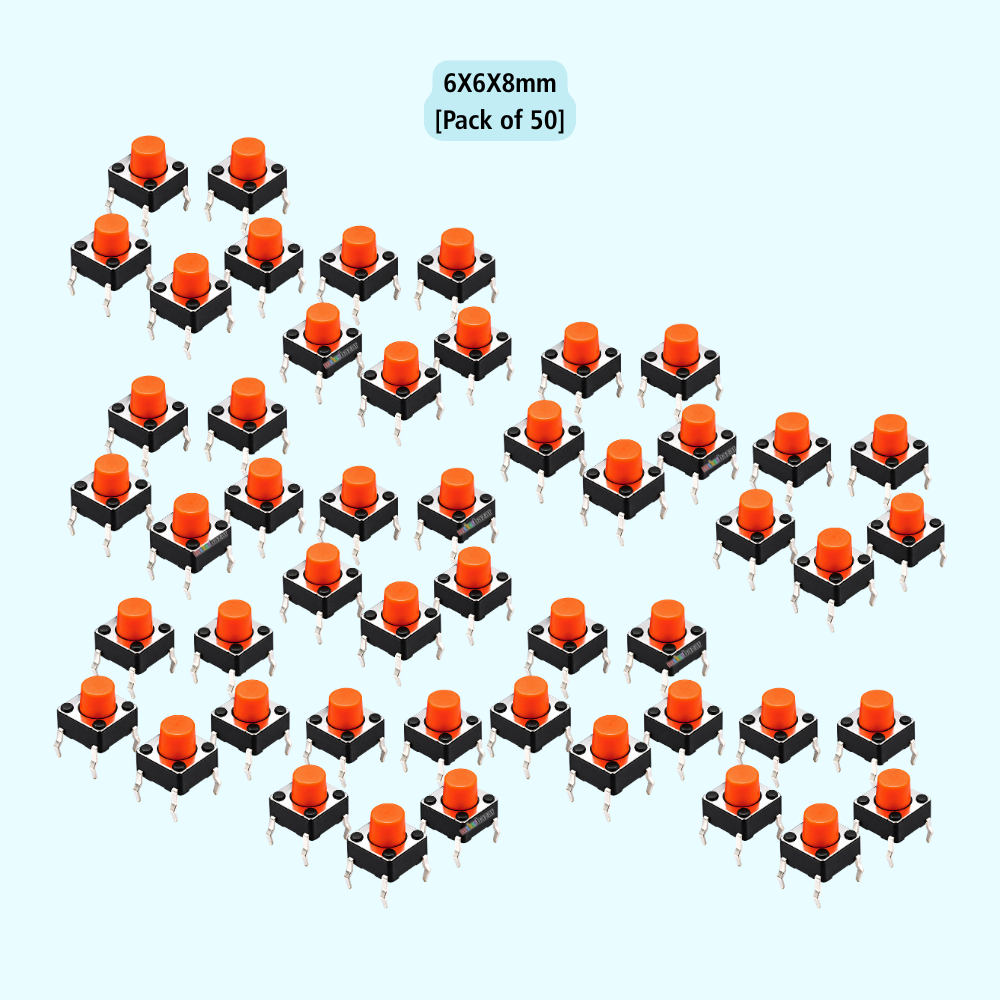 6x6mm DIP Mini Tactile Push Button Switch - 4Legs