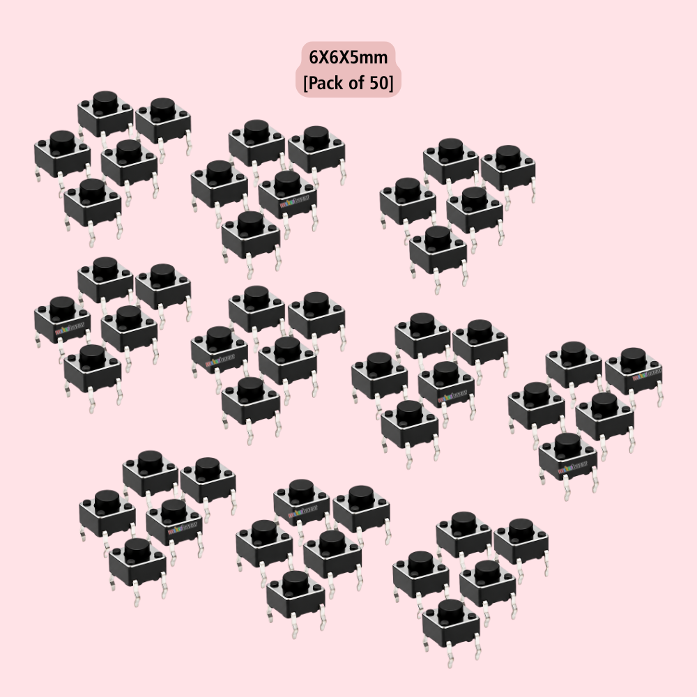 6x6mm DIP Mini Tactile Push Button Switch - 4Legs