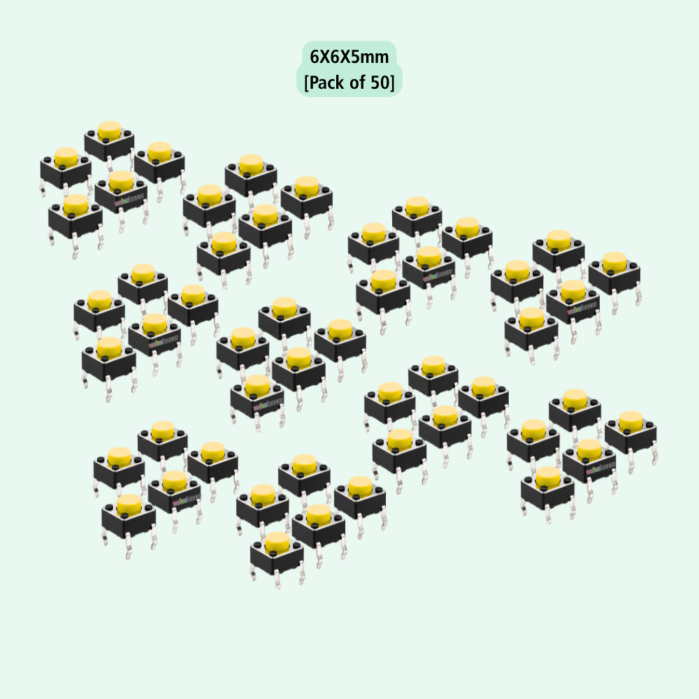 6x6mm DIP Mini Tactile Push Button Switch - 4Legs