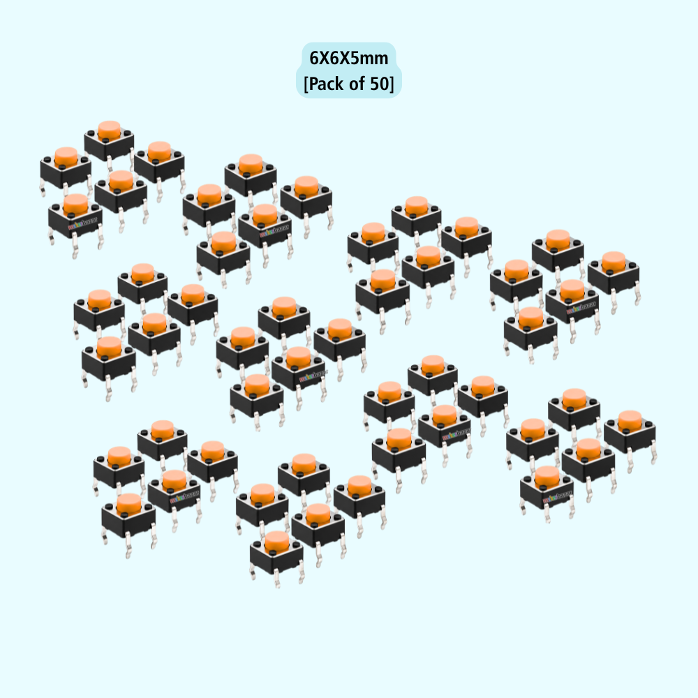 6x6mm DIP Mini Tactile Push Button Switch - 4Legs