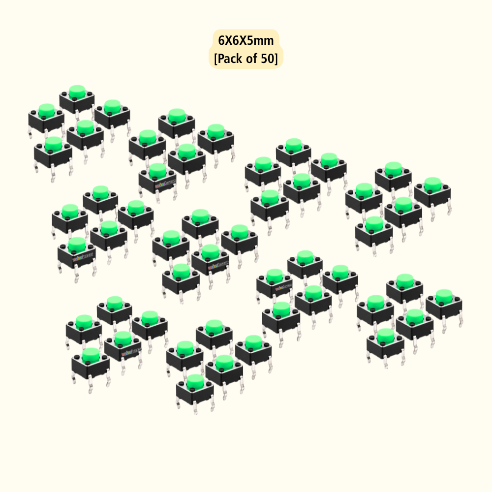 6x6mm DIP Mini Tactile Push Button Switch - 4Legs