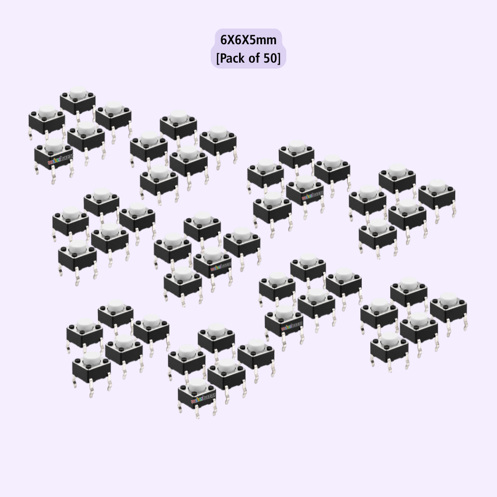 6x6mm DIP Mini Tactile Push Button Switch - 4Legs