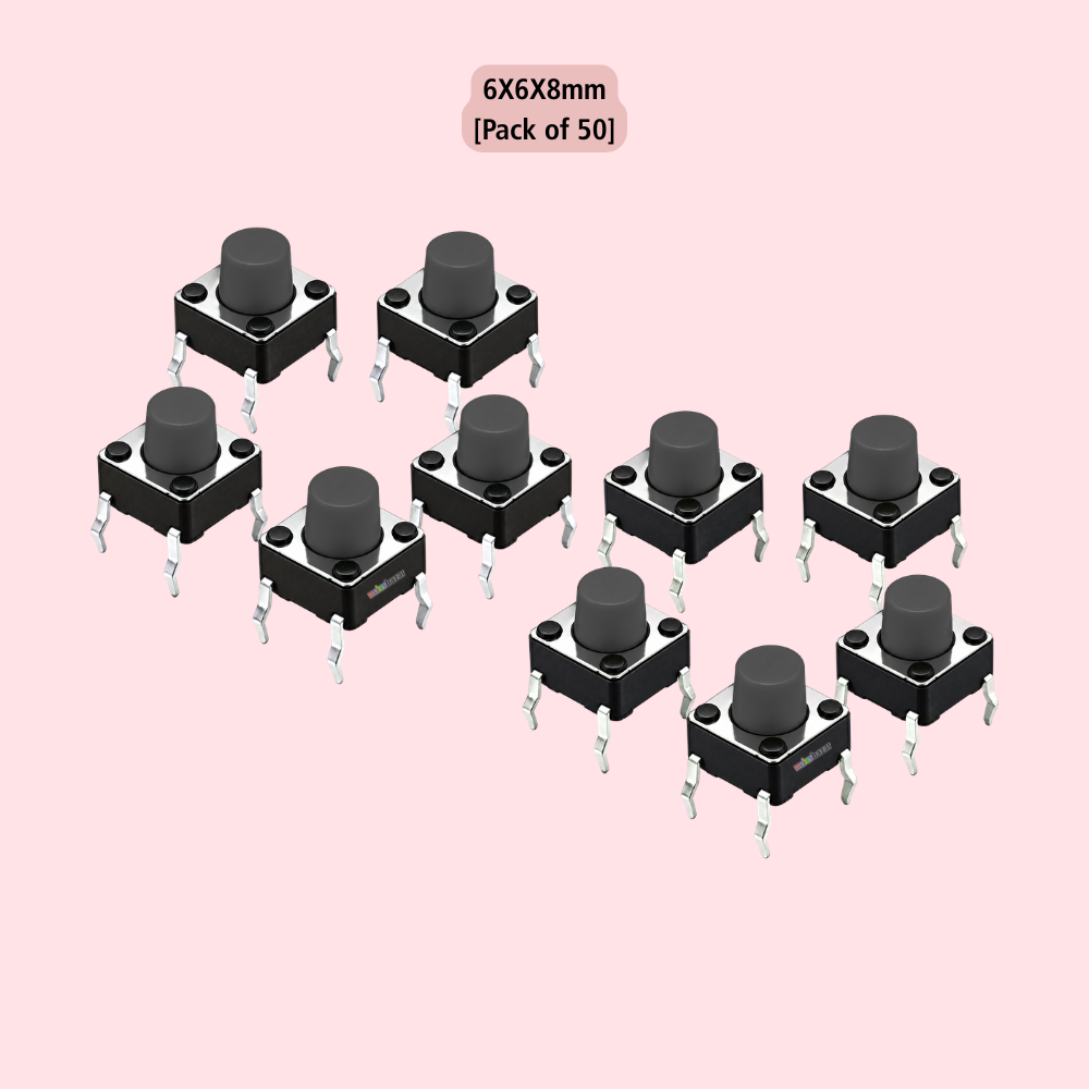 6x6mm DIP Mini Tactile Push Button Switch - 4Legs