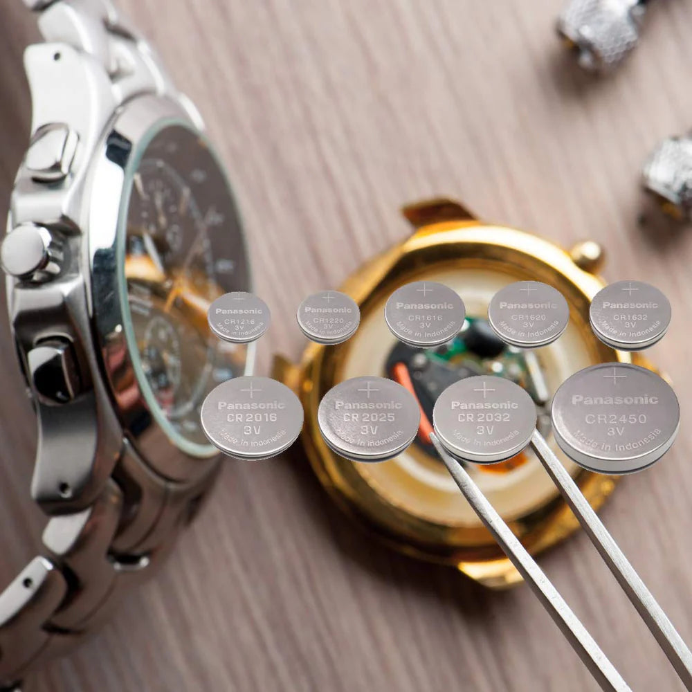 Panasonic: 3V Non-Rechargeable Round Lithium Coin Button Cells