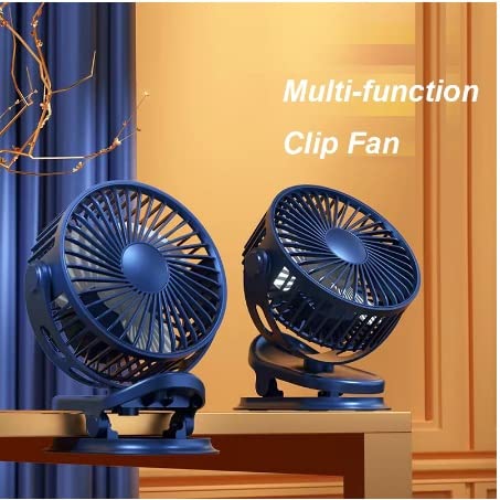 Portable USB-Powered Table Fan with Clip-on Mini Desk Fan