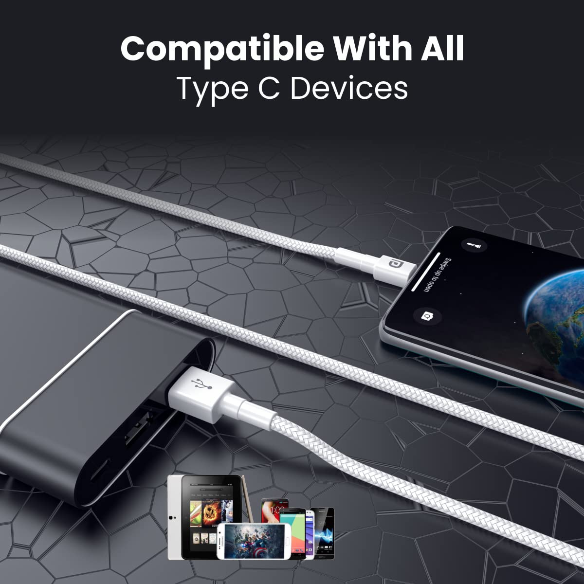 Portronics: USB-A to Type-C Data Cable