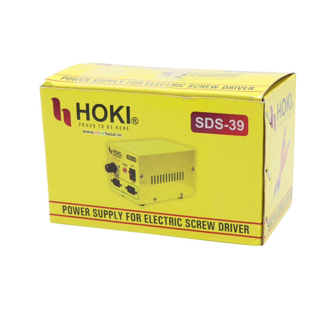 Hoki: Two-in-One 802+SDS-39 Electric Screwdriver with 2 Bits and Power Supply