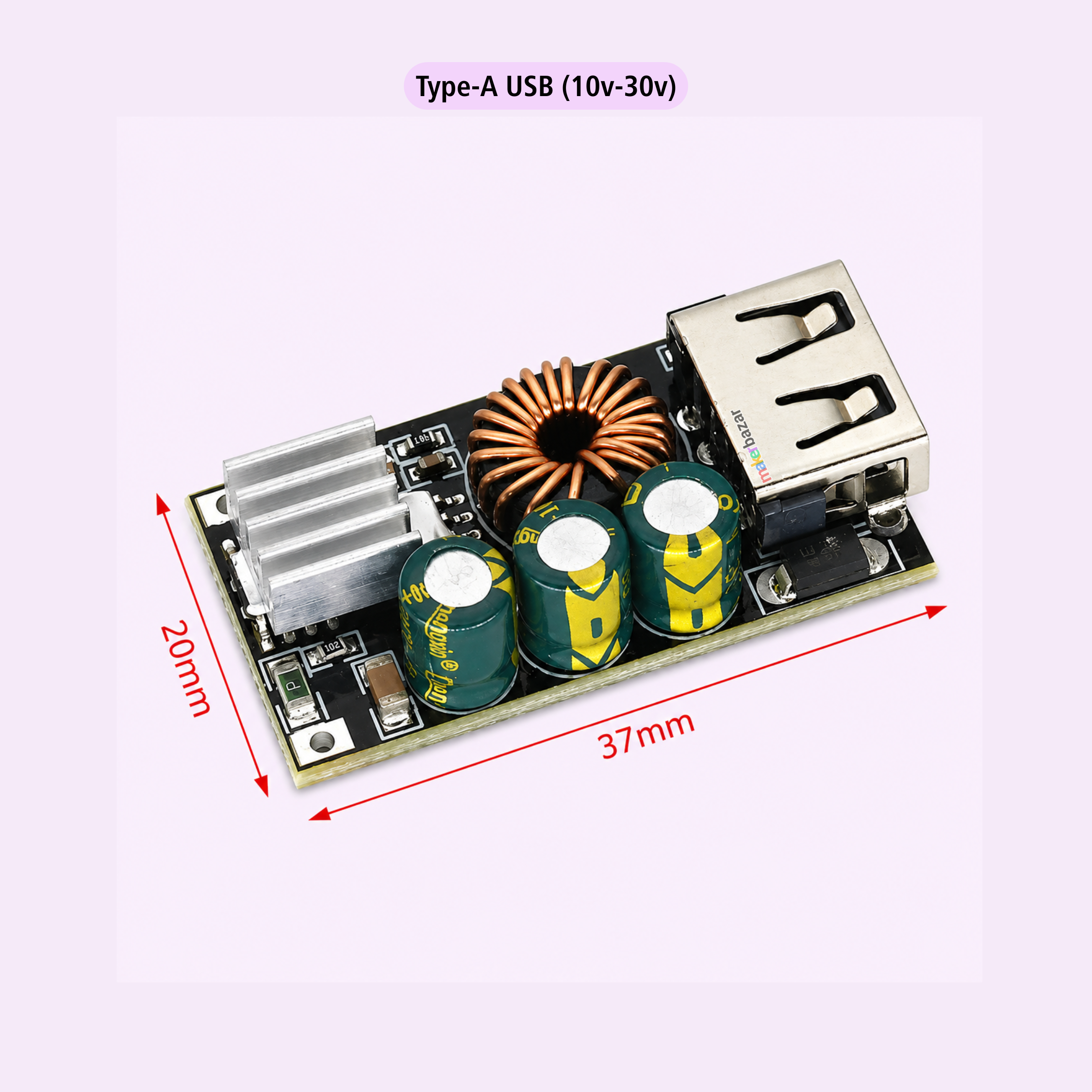 QC3.0 DIY Fast Charger DC 24W Step-down Module