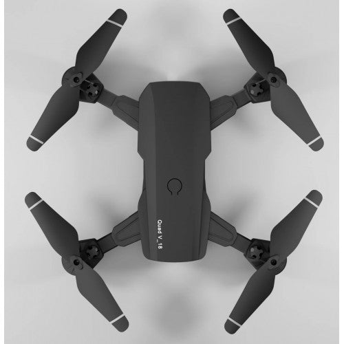 Quad: V_18 Foldable Quadcopter | WiFi 480P FPV Dual Camera | Position Locking Drone | Random Colour