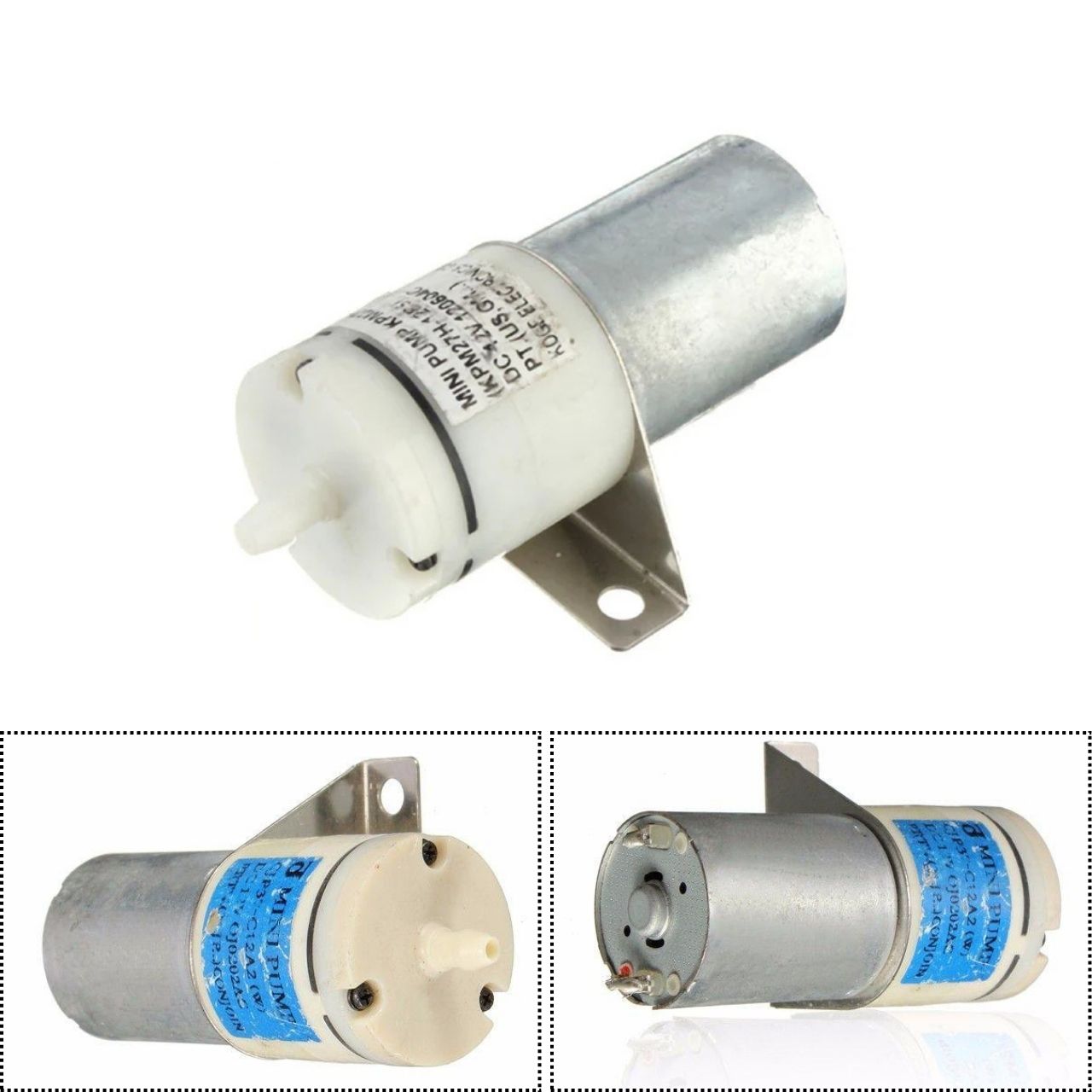 Refurbished: RF-370 6-12VDC Mini Air Pump Motor Single-Nozzle for Pet Aquarium Tank