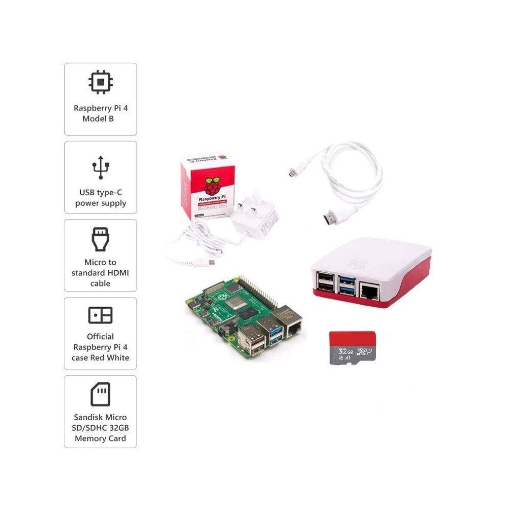 RPI4 Kits | Raspberry Pi 4 Model-B Starter Kit