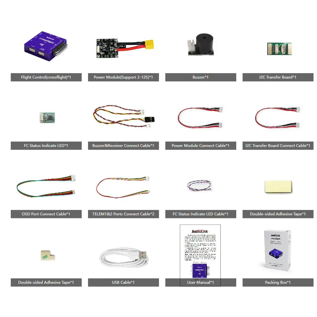 Radiolink: CrossFlight 10 Channels PWM Output OSD Module Integrated