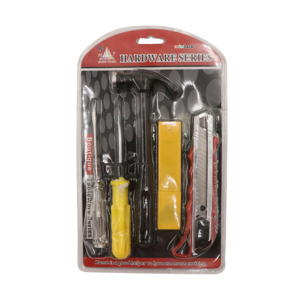 5-in-1 DIY Mini Hardware Tool Kit | Plastic Household Repair Set