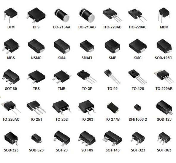 M7 - 1N4007 SMD 1A 1000V Diode SMA DO-214AC Package