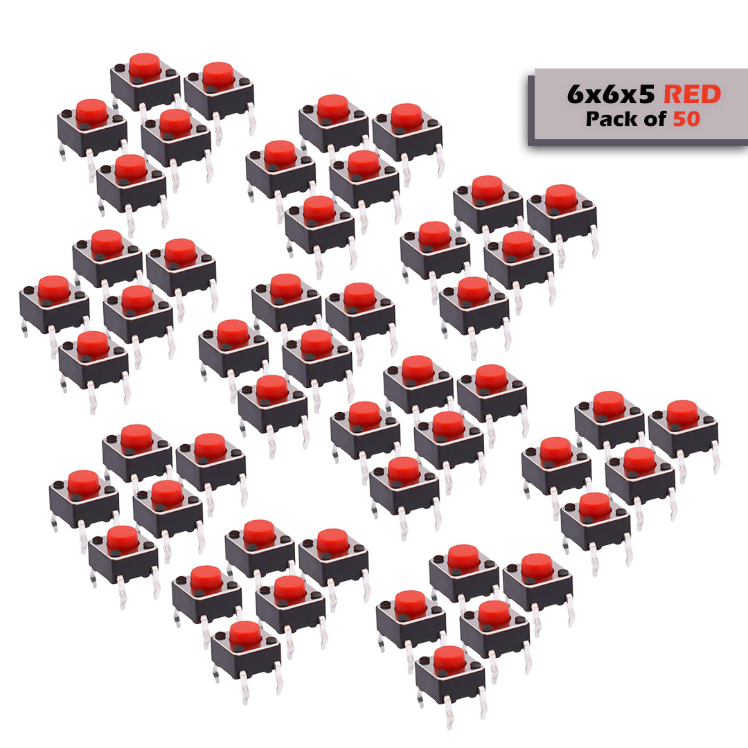6x6mm DIP Mini Tactile Push Button Switch - 4Legs