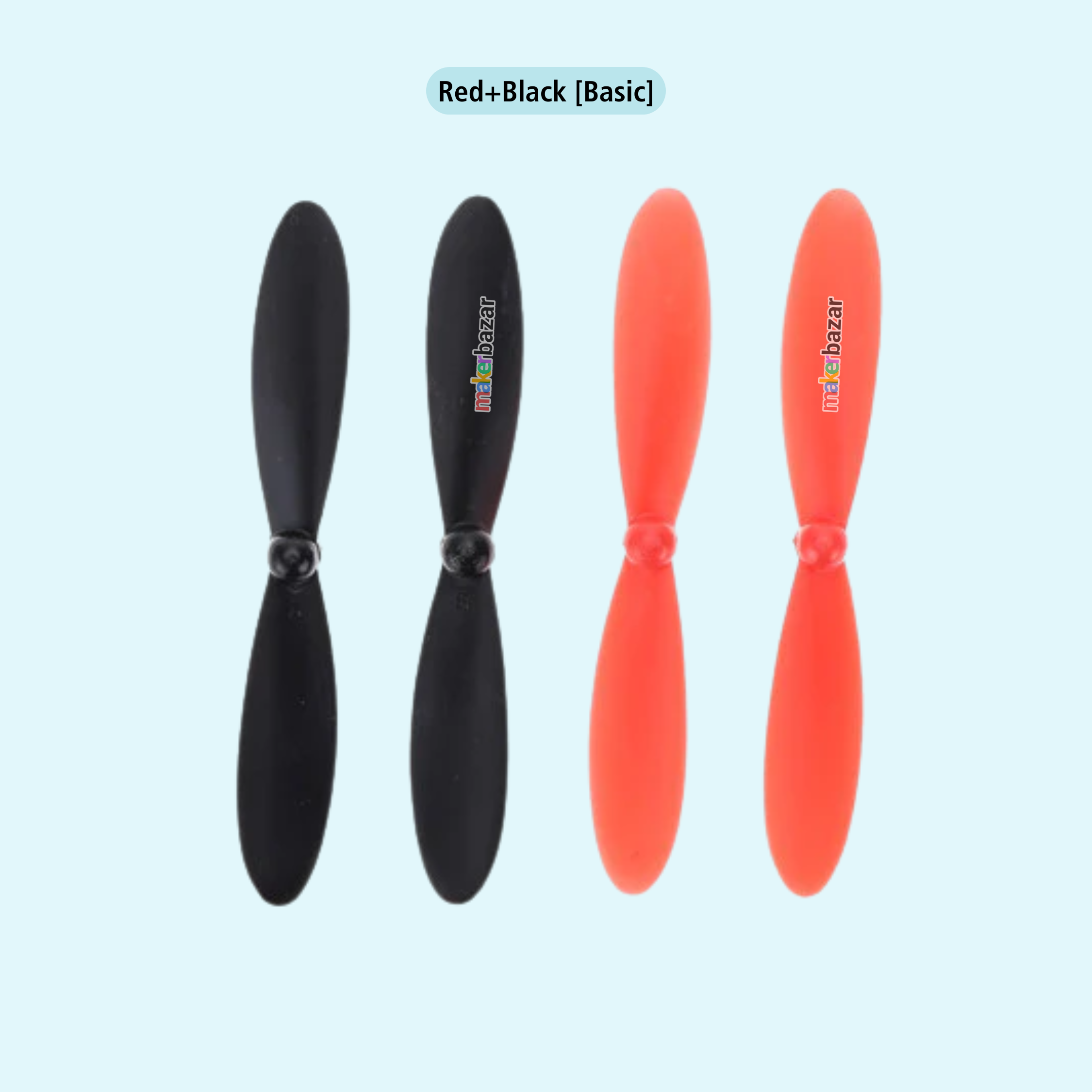 4pcs 0.9mm 55mm Two-Blade Mini Propeller Coreless Drone Motor Fan CW & CCW