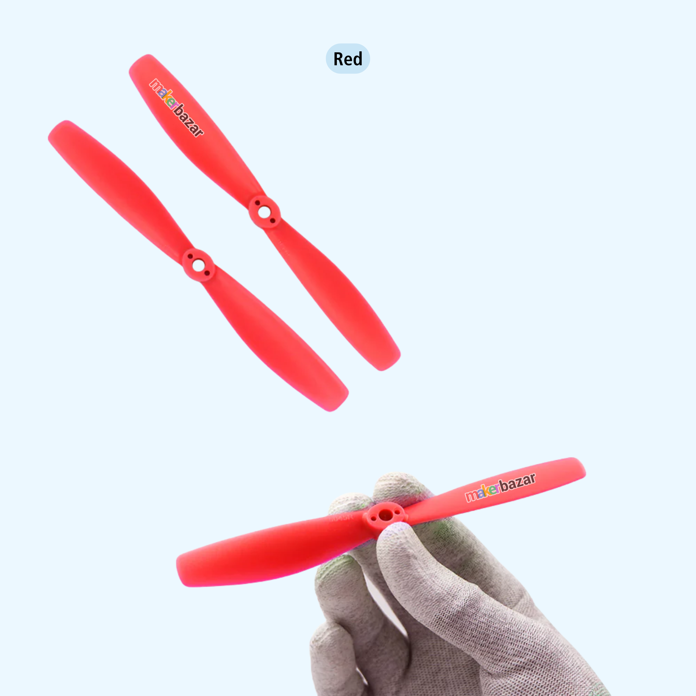 2-Blades 4.5mm Propellers For Drone/Quadcopters CW + CCW (1-Pair)