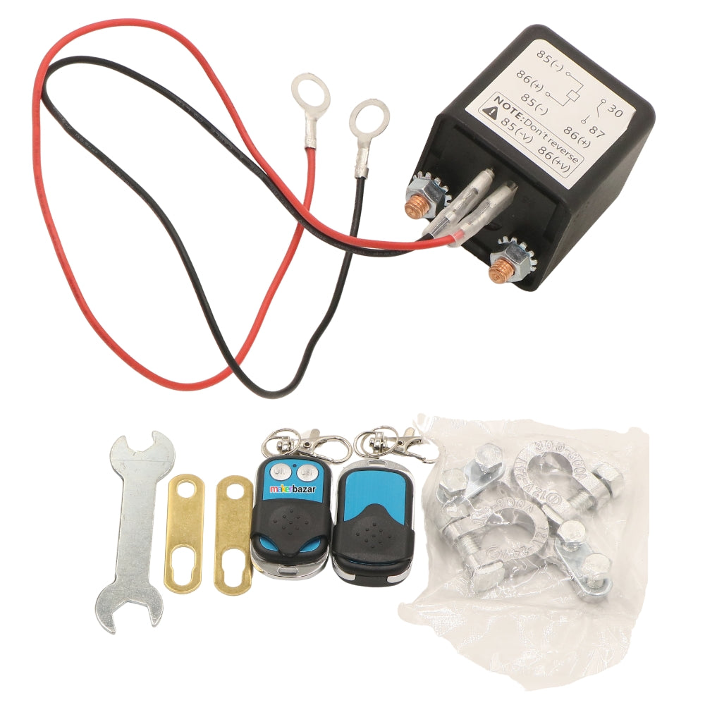 12VDC 200A Dual Remote Car Battery Kill Switch Kit – Complete Installation Set