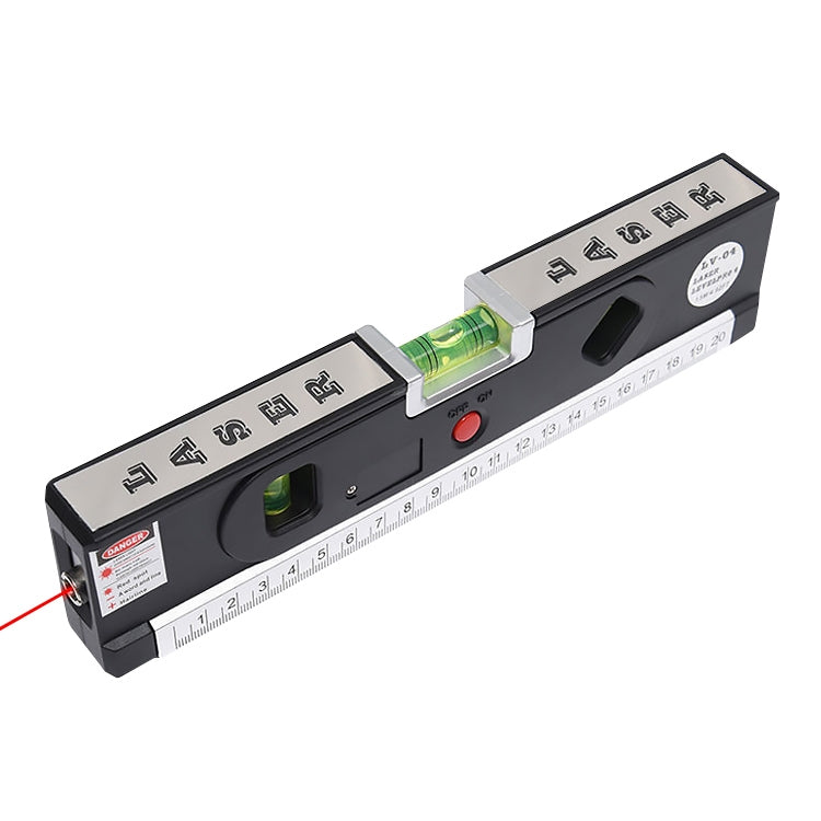 LevelPro4 8IN Laser Spirit Level with Measuring Tape and Three-Way Bubble Alligners