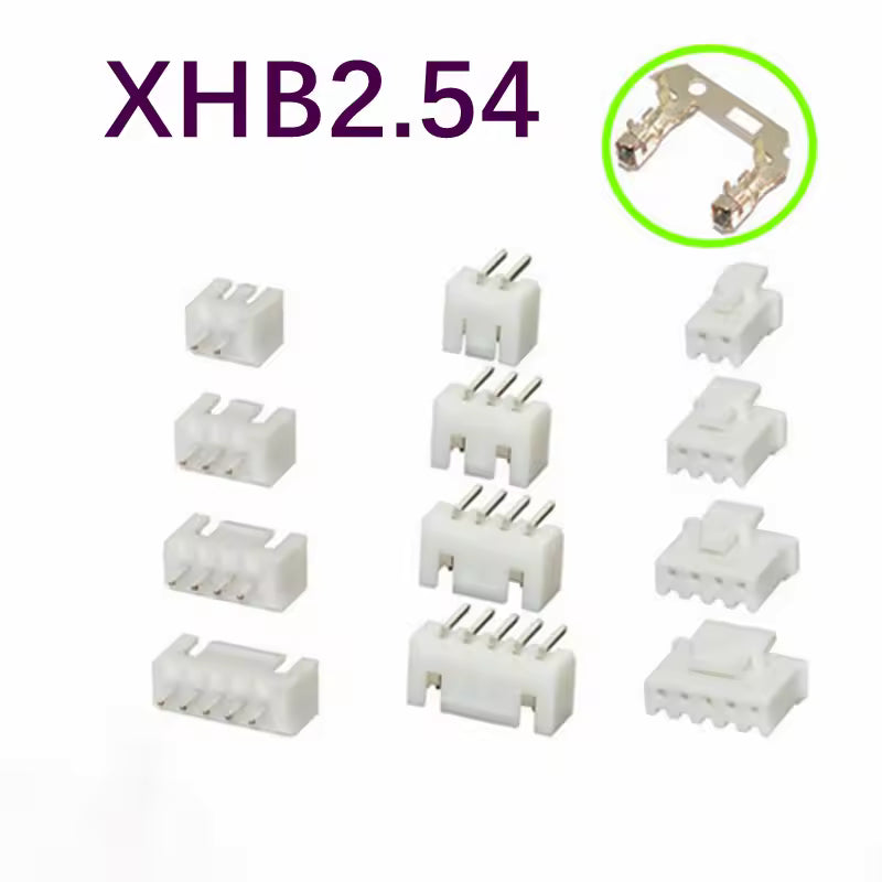 JST XHB 2.54mm Housing Connectors (with Lock)