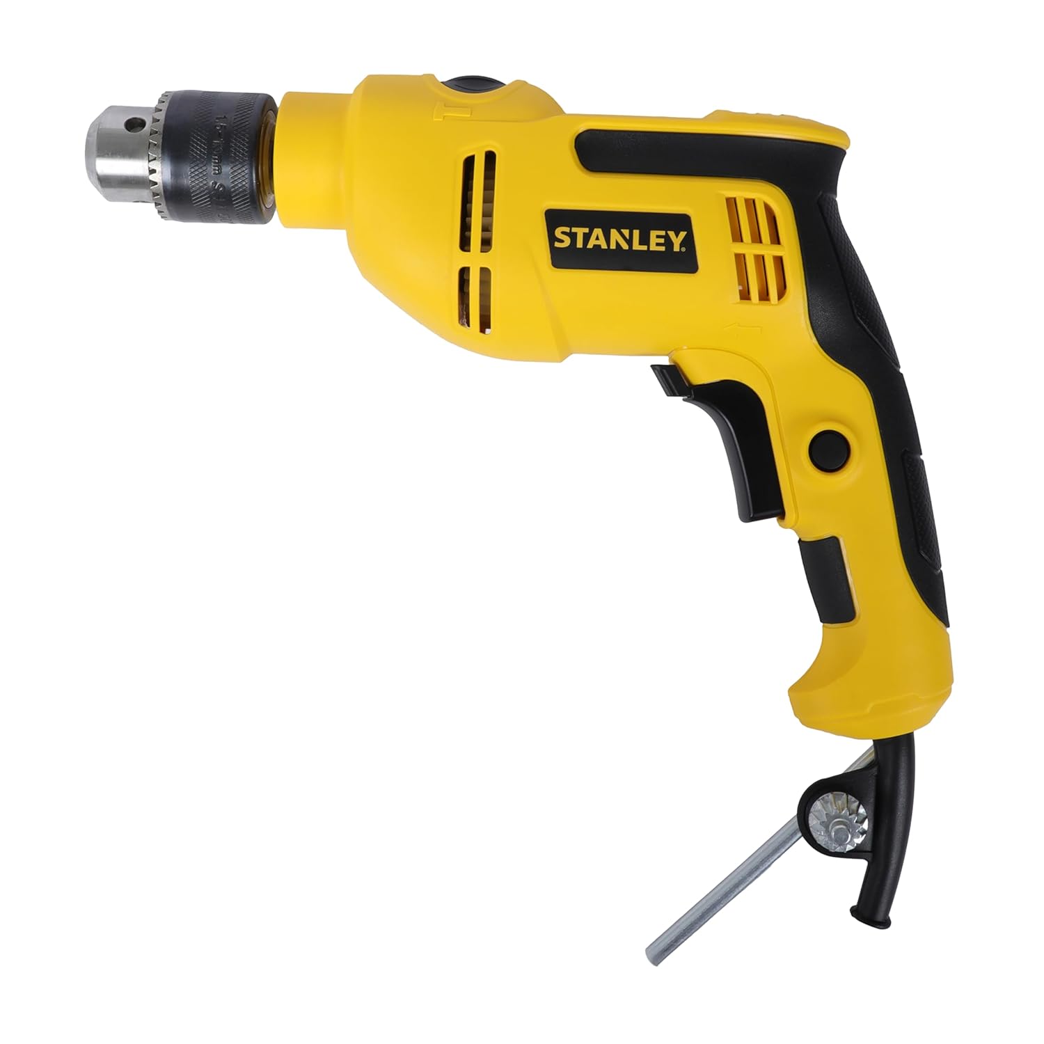 Stanley: SDH550KPA-IN 550W 13mm Corded Single Speed Hammer Drill Machine and Hand Tool Kit (120-Pieces)