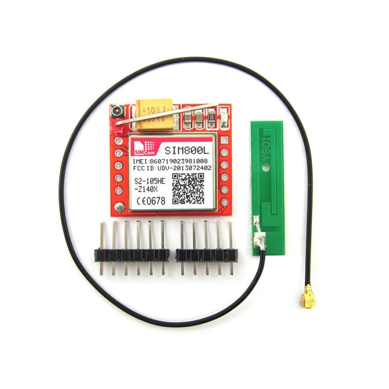SIM800L GPRS GSM Module Core Board Quad-band TTL Serial Port with the Antenna