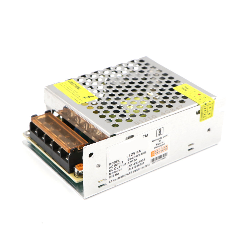 12Volt DC Switch Mode Power Supply (SMPS) Rectangular Metal Casing