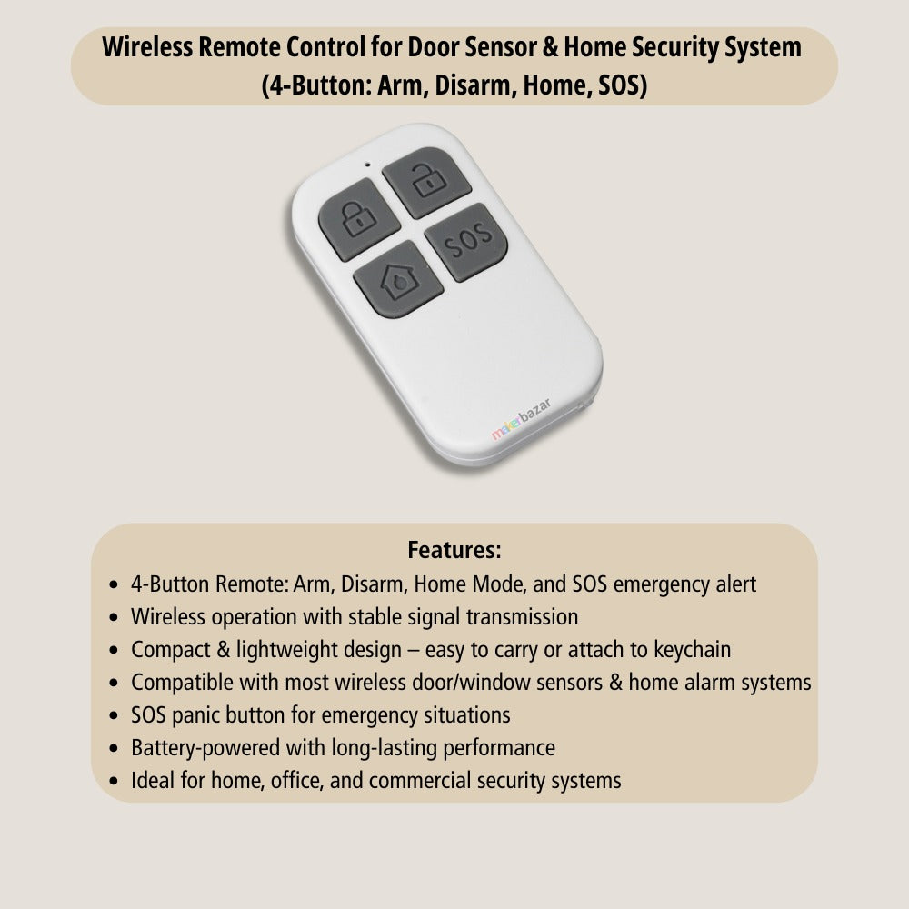 433Mhz 4-Channel RF Transmitter Remote Module