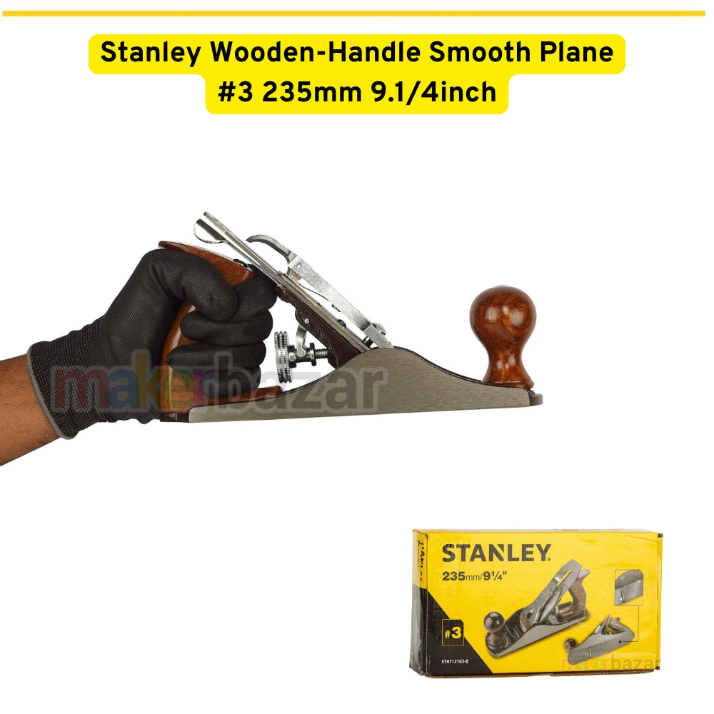 Stanley Wooden-Handle Smoothing Planer Tool