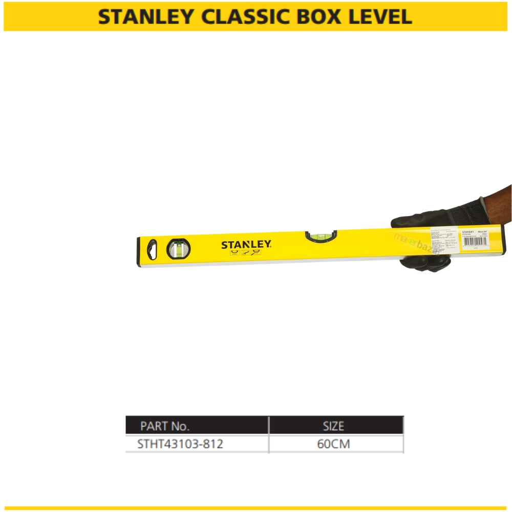 Stanley Classic Box Level Aluminium Spirit Level Tool
