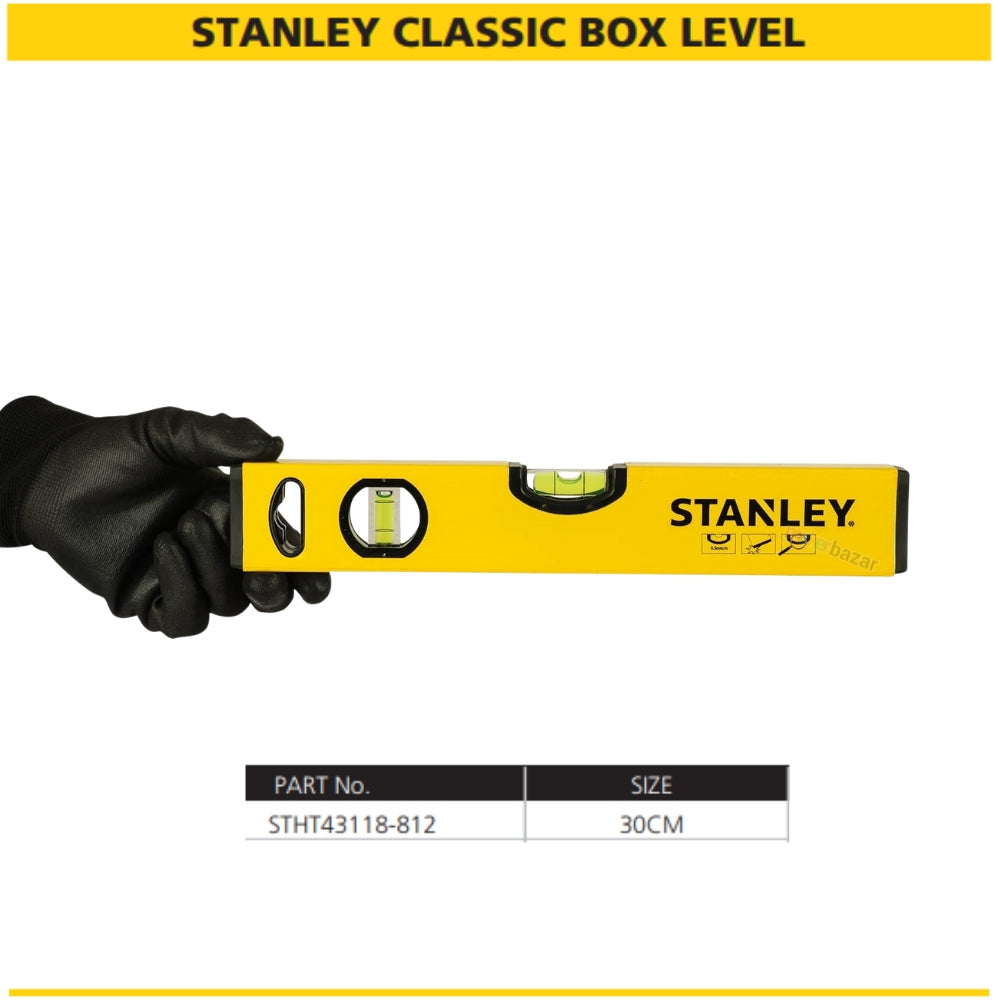 Stanley Classic Box Level Aluminium Spirit Level Tool