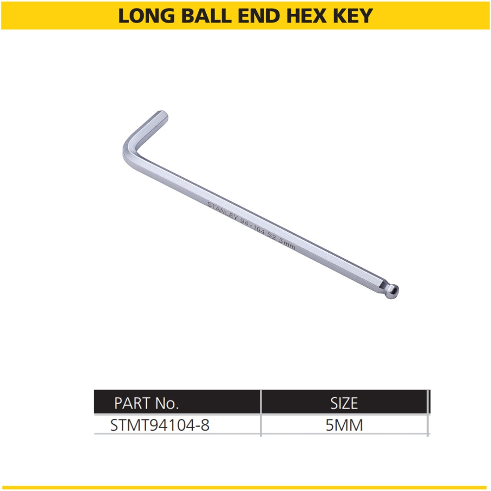 Stanley Long Spherical Ball-End Hex-Key