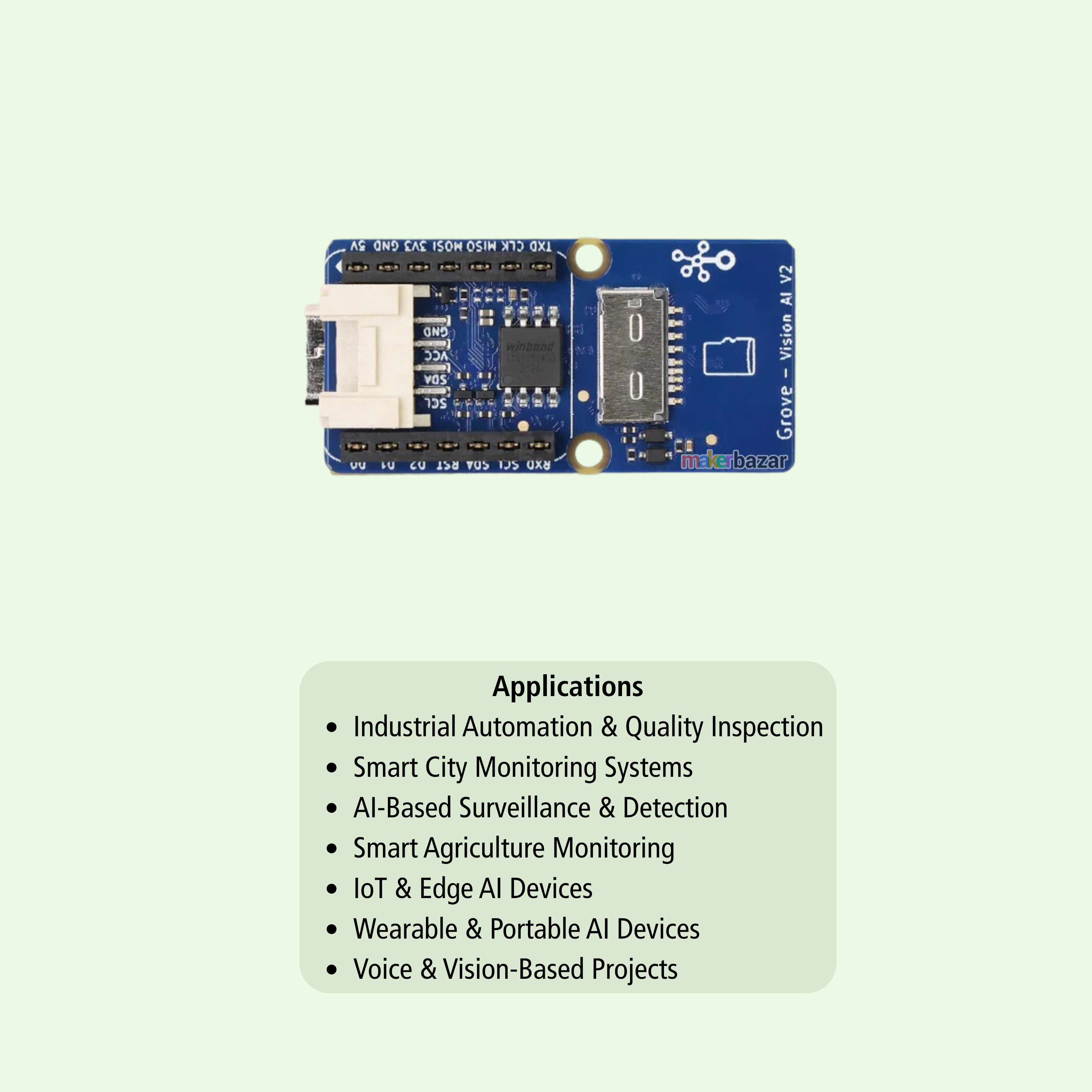 Seeed Studio Grove Vision AI Module V2 Cortex-M55 Ethos-U55 AI Board