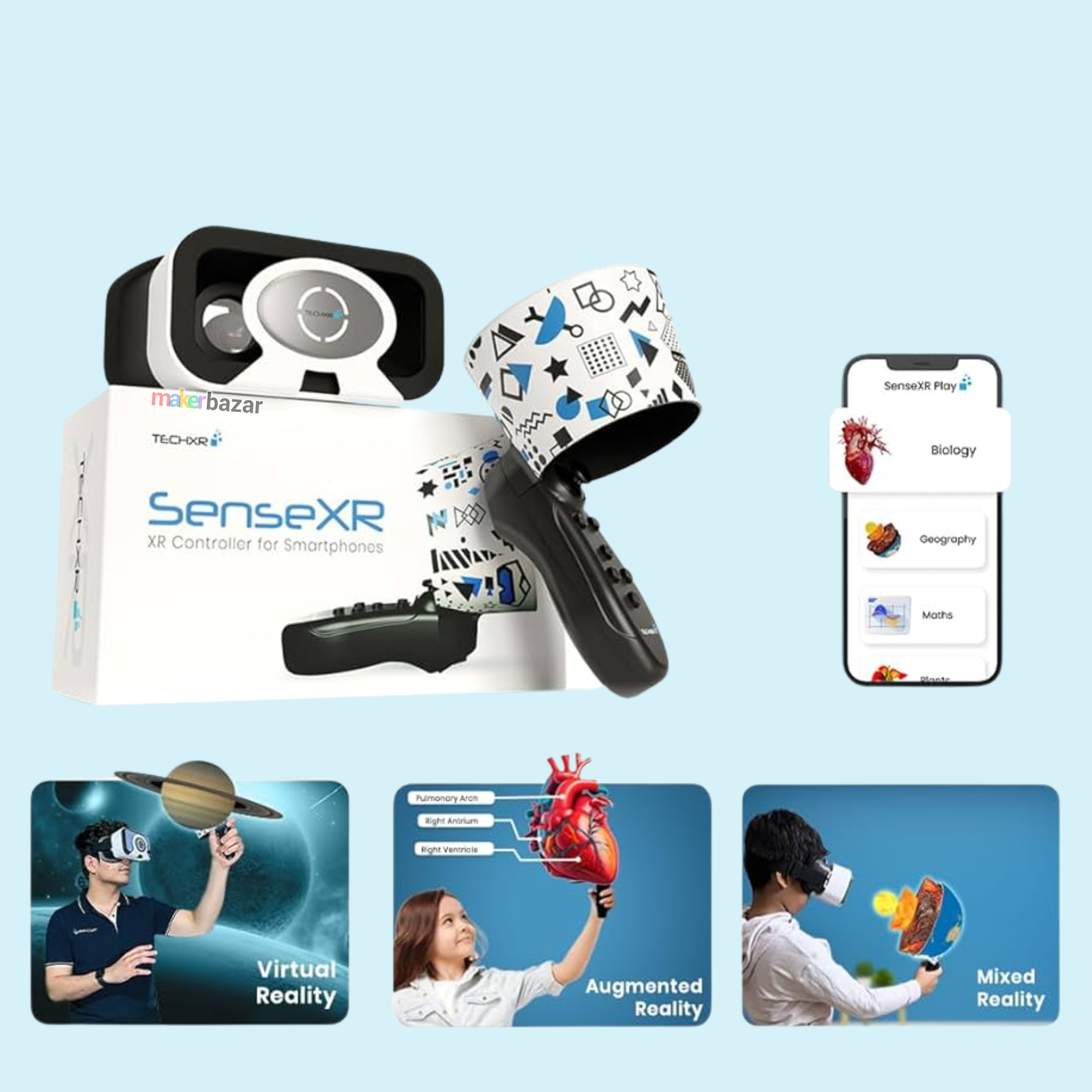 SenseXR AR/VR Educational Controller 6DoF Smartphone Learning Tool