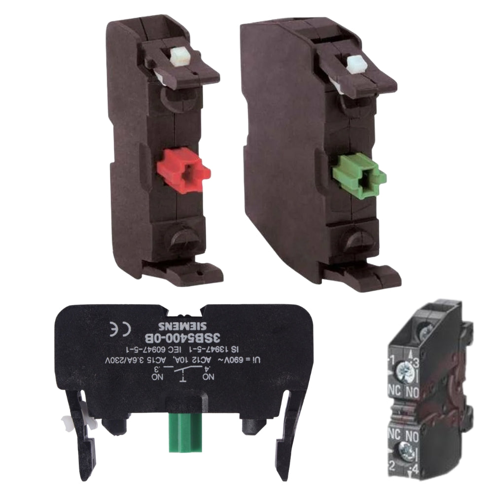 Siemens 3SB54 Contact Block for Push Button, Selector & Key Actuators